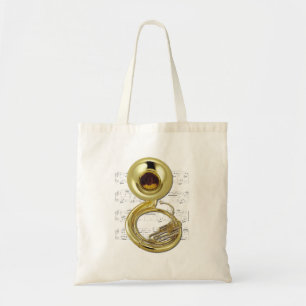 Tote O bolsa - Sousaphone e partitura (tuba de marcha)
