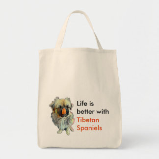 Tote O bolsa tibetano do mantimento do Spaniel