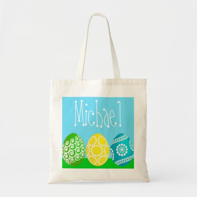 Tote O bolsa unisex do primavera do ovo da páscoa do (Frente)