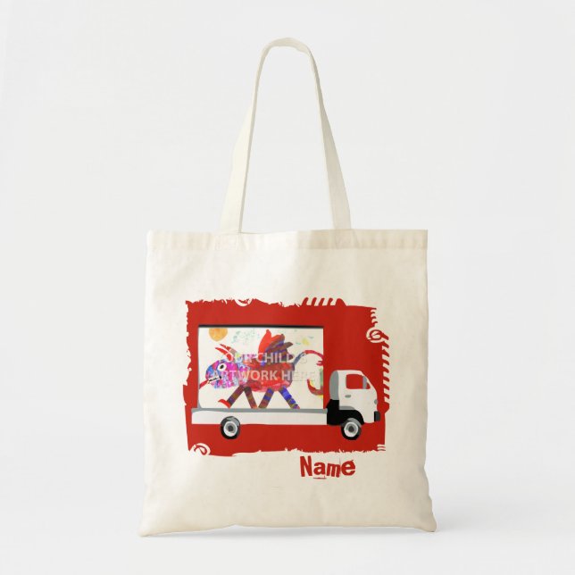 Tote O bolsa vermelho $10,95 do caminhão (Frente)