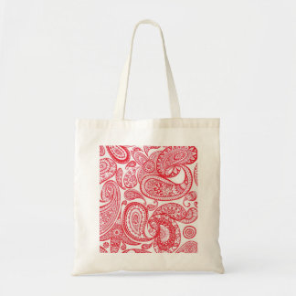 Tote O bolsa vermelho de Paisley