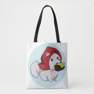 Tote O bolsa vermelho do filhote de cachorro da