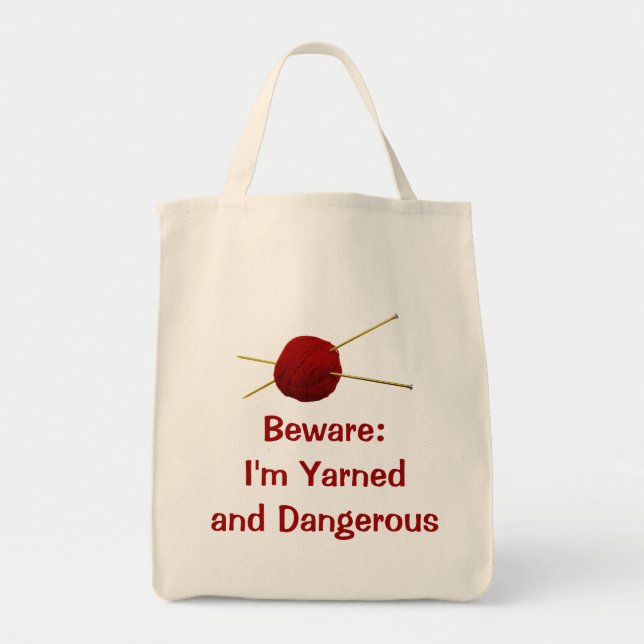 Tote O bolsa Yarned e perigoso (Frente)