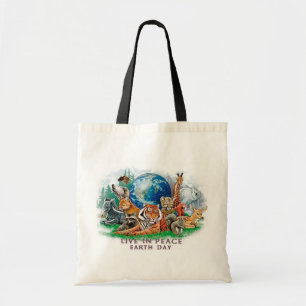 Tote O Dia da Terra vive no bolsa dos animais selvagens