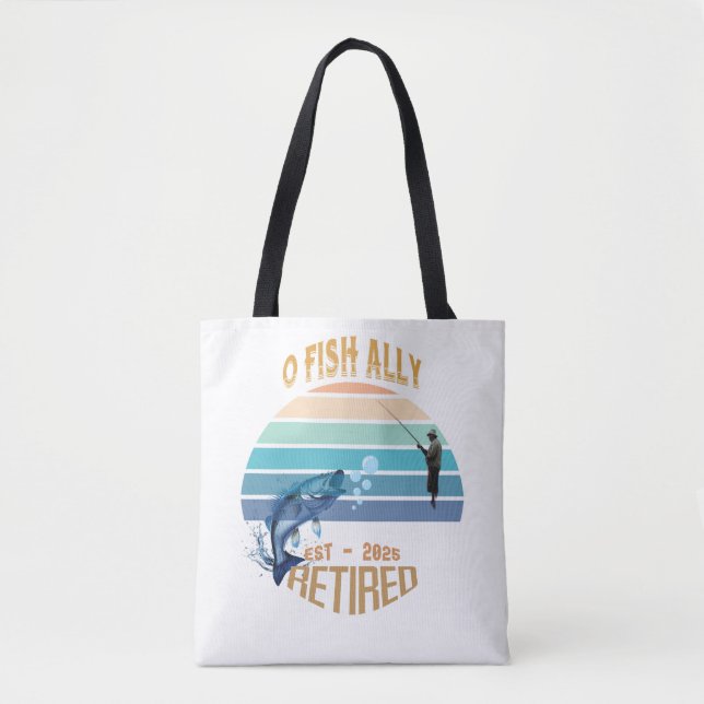Tote 🎣 "O-Fish-Ally Recansado: Capturando Bolsa de Son (Frente)