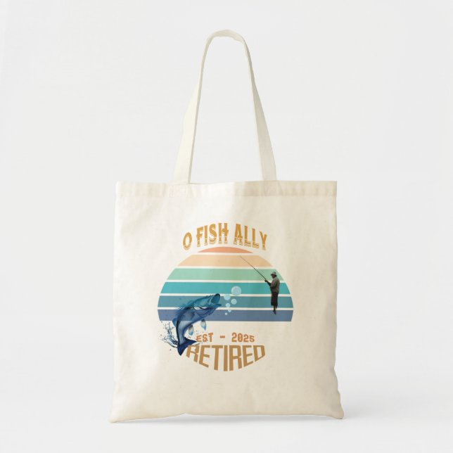 Tote 🎣 "O-Fish-Ally Recansado: Capturando Bolsa de Son (Frente)