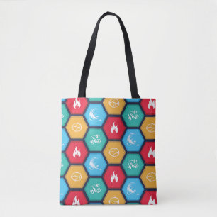 Tote O jogo sextavado dos elementos inspirou o bolsa