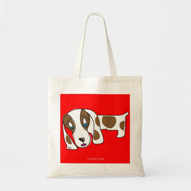 Tote O mini bolsa do orçamento do Dachshund (Frente)