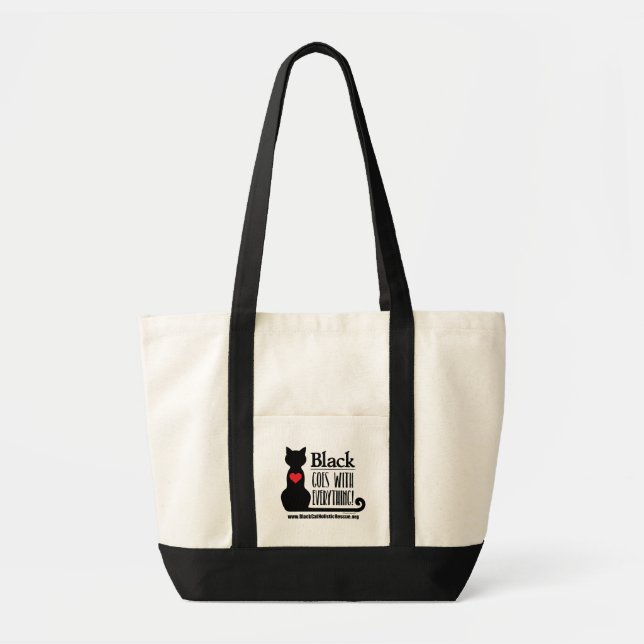 Tote O preto de BCHR vai com tudo! O bolsa do impulso (Frente)