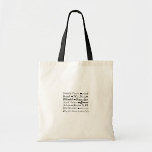 Tote O sabe-tudo arfa a bolsa de compra