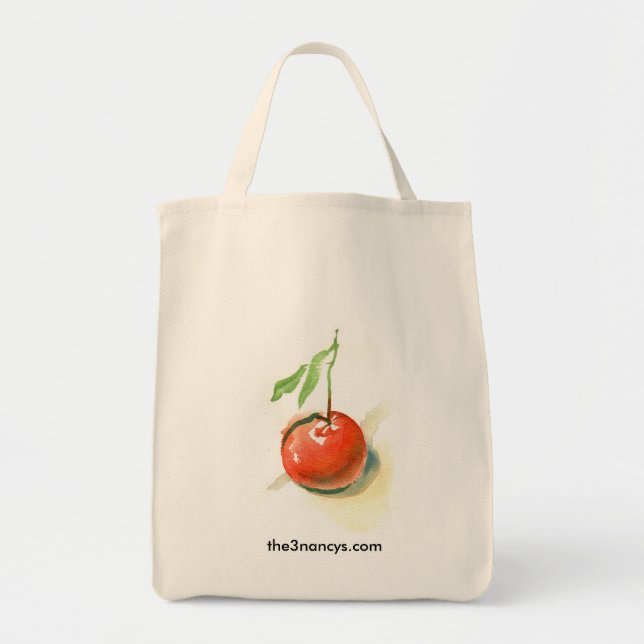Tote O único bolsa orgânico alaranjado (Frente)