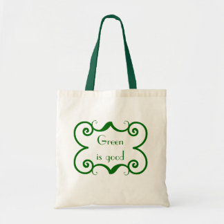 Tote O verde é a boa bolsa de canvas