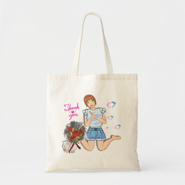 Tote Obrigado bolsa de presente. (Frente)