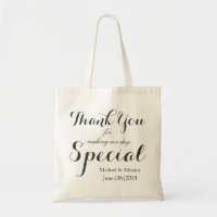 Obrigado favor feito sob encomenda do bolsa do