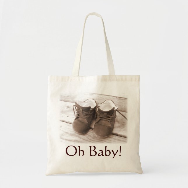 Tote Oh bebê! Acento de Brown do bolsa do presente (Frente)