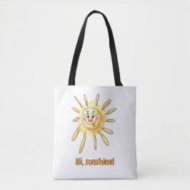 Tote Olá Bolsa de Ombro Sol Divertido - Desenho Animado