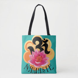 Tote OM Namaste por todo o lado no bolsa impresso