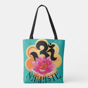 Tote OM Namaste por todo o lado no bolsa impresso
