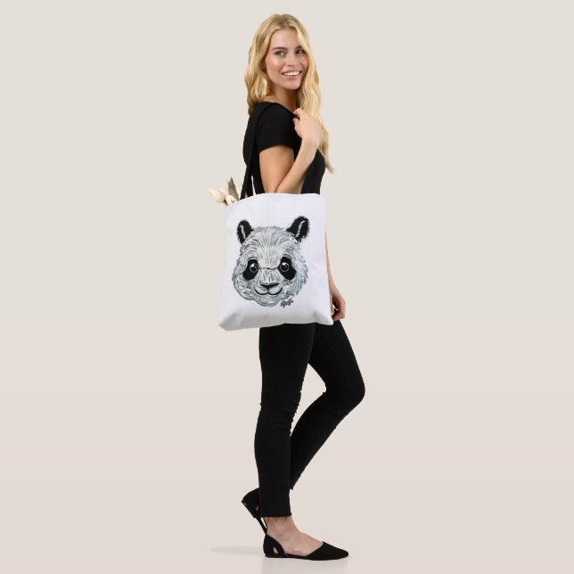Tote Os E.U. fizeram o bolsa pintado mão da panda (No(a) Modelo)
