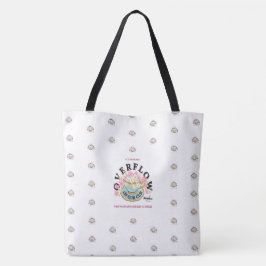 Tote OVERFLOW White Bolsa projetado pela poeta Adiela A