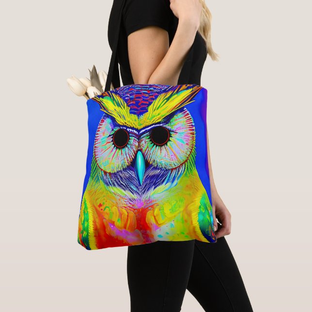 TOTE OWL ART BOLSA PURSE (Close Up)