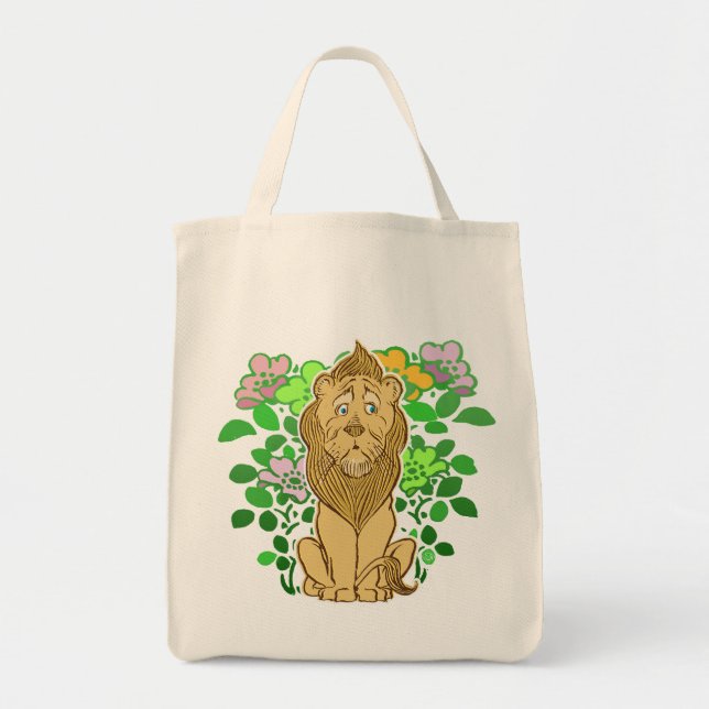 Tote Oz Cowardly Lion Bolsa de compra (Frente)