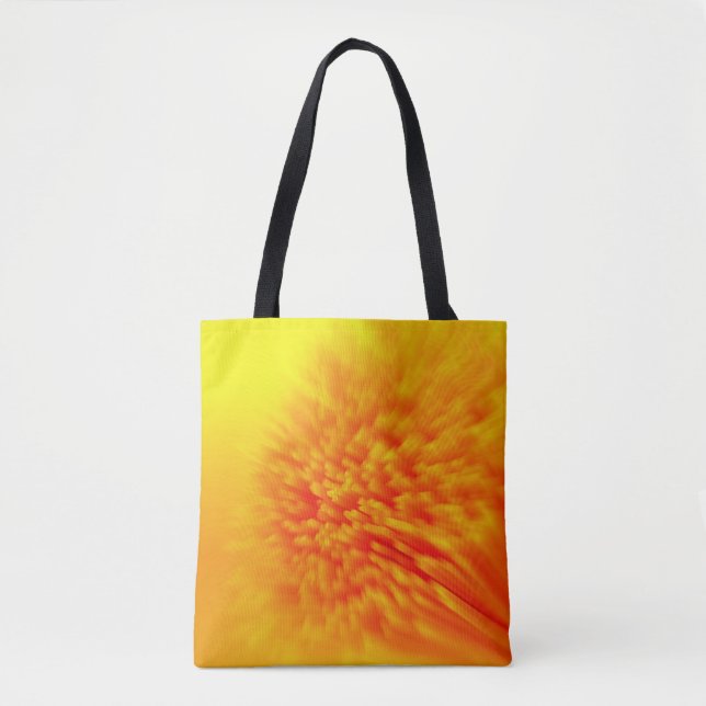 Tote Padrão amarelo claro com bolsa preto (Frente)