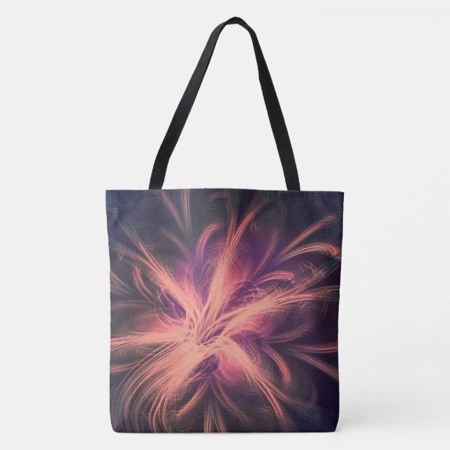Tote Paleta Roxa bolsa Fractal (Frente)