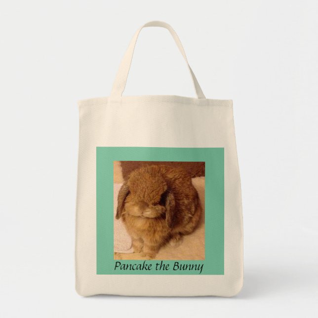 Tote Panqueca a bolsa de compra do coelho (Frente)