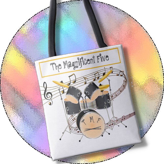 TOTE para um Baterista - Mais Dois Monogramas (Criador carregado)