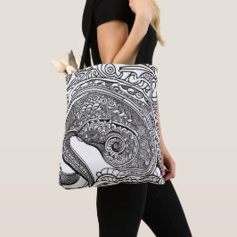 Tote Peacock Face Bolsa