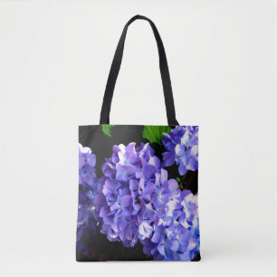 Tote Periwinkle Hydrangea bolsa