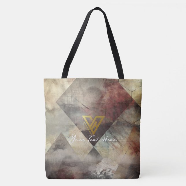 Tote Personalizado: Abstrato Geométrico Bolsa (Frente)