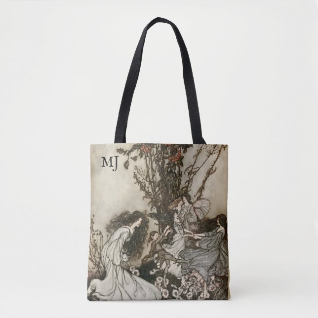 Tote Personalizado Arthur Rackham Fairies Fantasy Bolsa (Frente)
