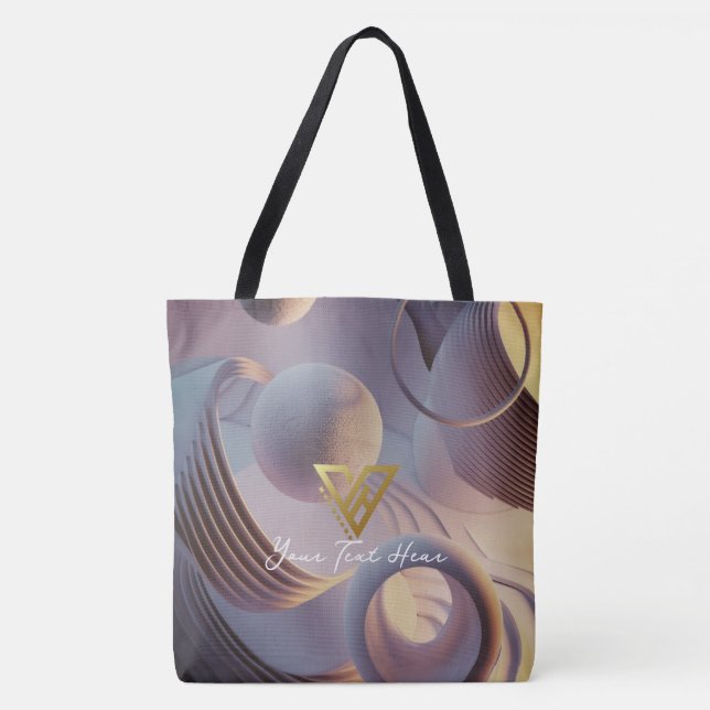 Tote Personalizado: Curvas Cósmicas, Bolsa de Harmonia  (Frente)