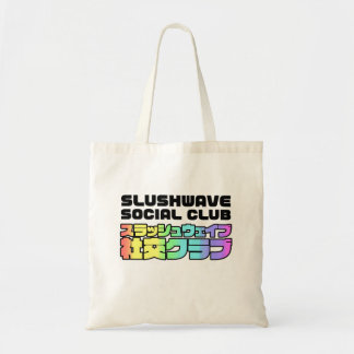 Tote Pessoas do Clube Social Slushwave e bolsa de logot