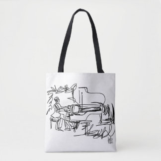 Tote Piano e o bolsa temático da música