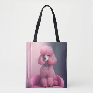 TOTE PINK POODLE ART BOLSA PURSE