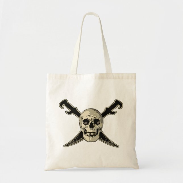 Tote Pirata (Caveira) - Bolsa de orçamento  (Frente)
