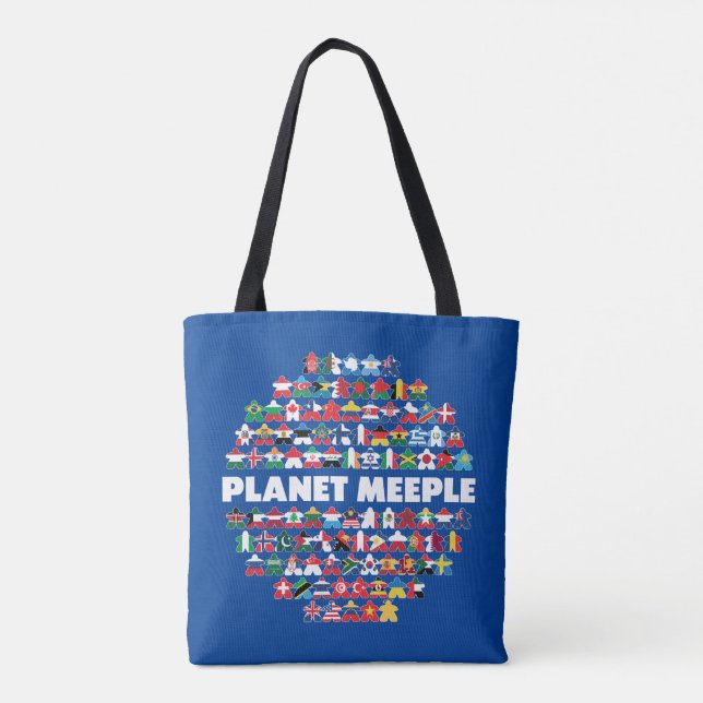 Tote Planeta, Bolsa de Texto Branco (Verso)