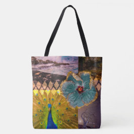 Tote Poipu Sunrise, Bolsa de praia Collage Havaiana do 
