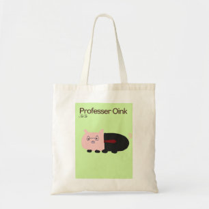 Tote Porco professor de bolsa de praia de dupla face