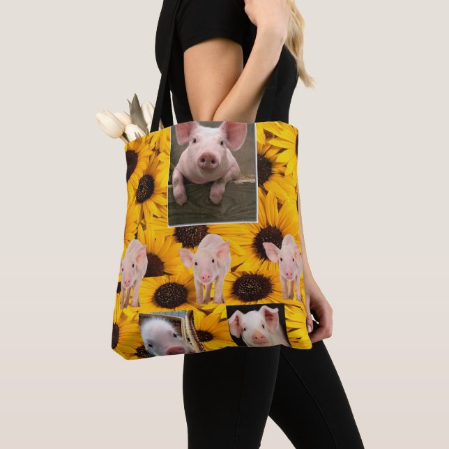 Tote Porcos de girassol Bolsa (Close Up)