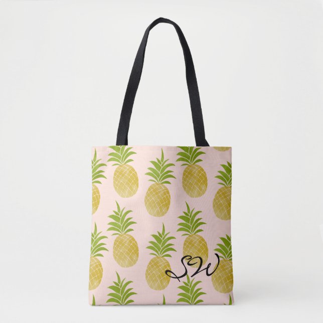 Tote Posh Pineapple Monogramas Bolsa (Frente)