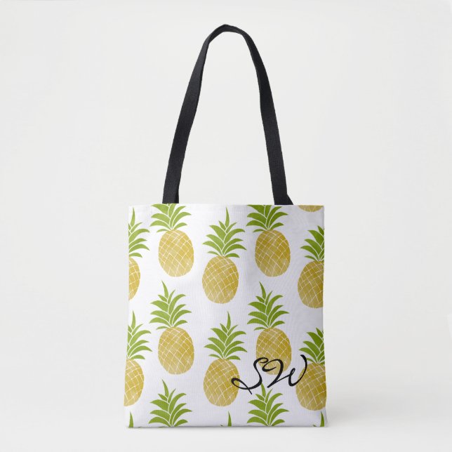 Tote Posh Pineapple Monogramas Bolsa (Frente)