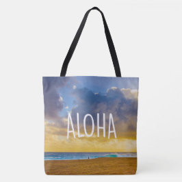 Tote Praia de Lumahai, Kauai, Aloha a bolsa de praia