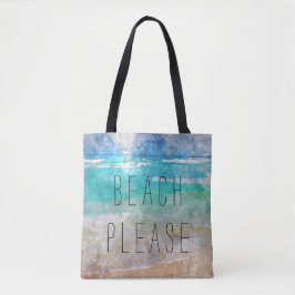 Tote Praia por Bolsa de canvas