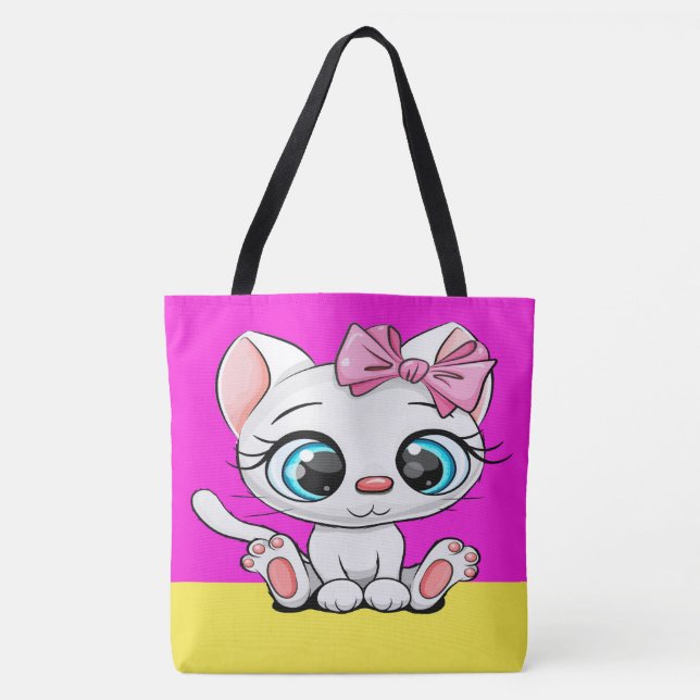 Tote PRECIOSO KITTEN Bolsa - Veja Em Trás! (Frente)
