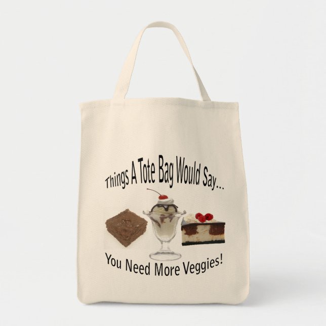 Tote Precisa de mais vegetais para a bolsa (Frente)