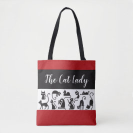 Tote Presente Divertido! A Bolsa de Gato de Whimsical